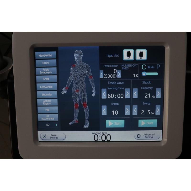 Máquina de Terapia por Onda de Choque Ultrassônica de Alívio de Dor por Terapia de Onda de Choque Ultrawave Ultrassônica Portátil 2 em 1