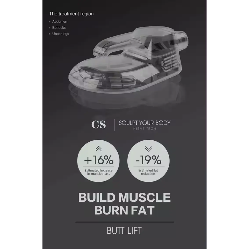 Máquina profissional portátil de estimulação muscular e redução corporal com EMS de alta potência
