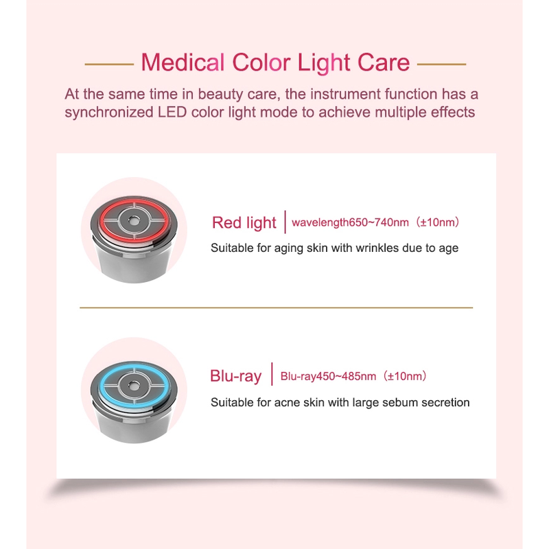 4 em 1 Novo Instrumento Profissional de Terapia HIFU RF Luz Vermelha EMS Anti Rugas Tratamento Equipamento RF