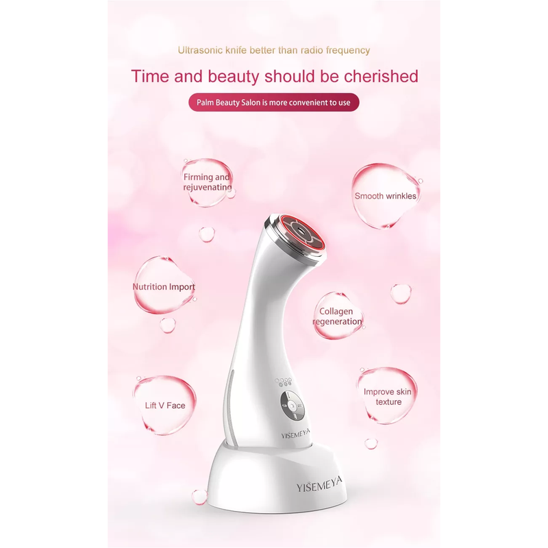 4 em 1 Novo Instrumento Profissional de Terapia HIFU RF Luz Vermelha EMS Anti Rugas Tratamento Equipamento RF