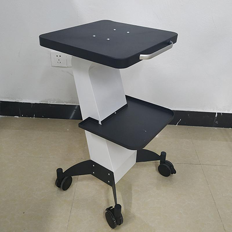 Suporte de Carrinho de Salão Branco de Alumínio para Carrinho de Máquina de Cavitação de Beleza Montada SPA