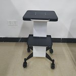 Suporte de Carrinho de Salão Branco de Alumínio para Carrinho de Máquina de Cavitação de Beleza Montada SPA
